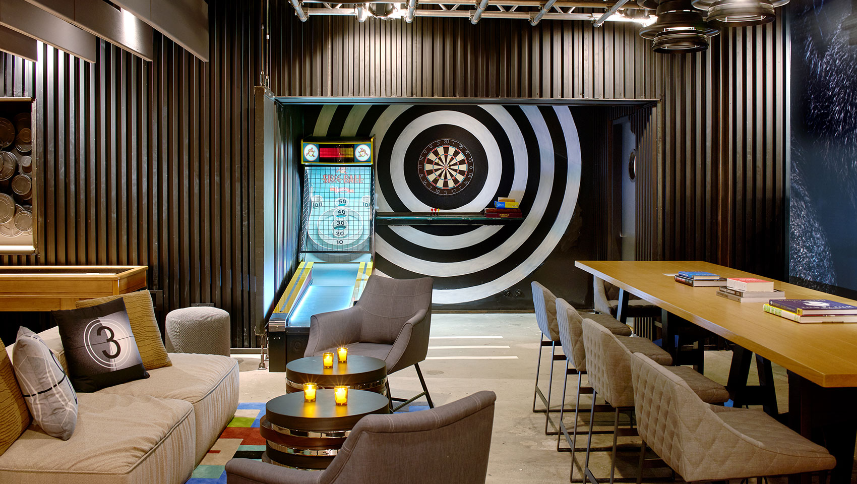 Hotel Palomar Beverly Hill game room