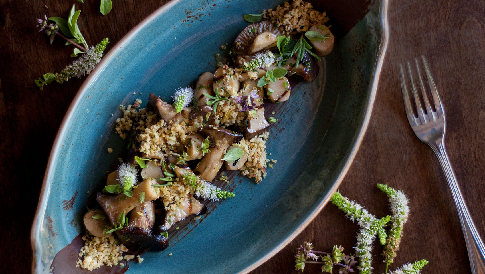 Double Take's oyster-mushrooms
